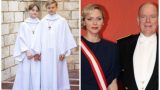 Comunione dei figli di Charlene e Alberto: gli outfit da Reali in Chiesa