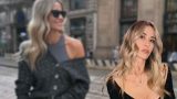 Elena Santarelli sorprende con un vestito elegante alla comunione della figlia